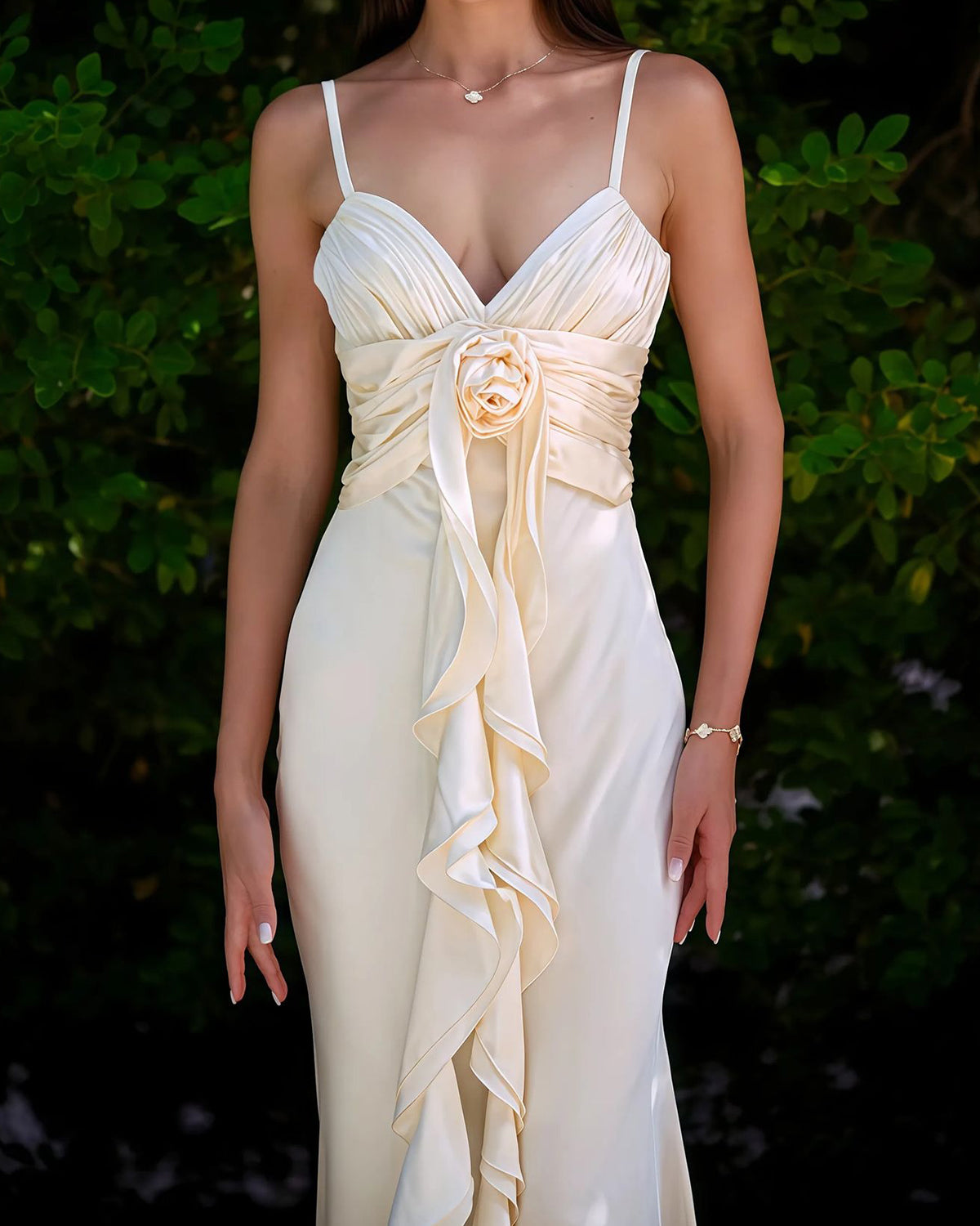 Bodycon Tassel Slip Maxi Dress