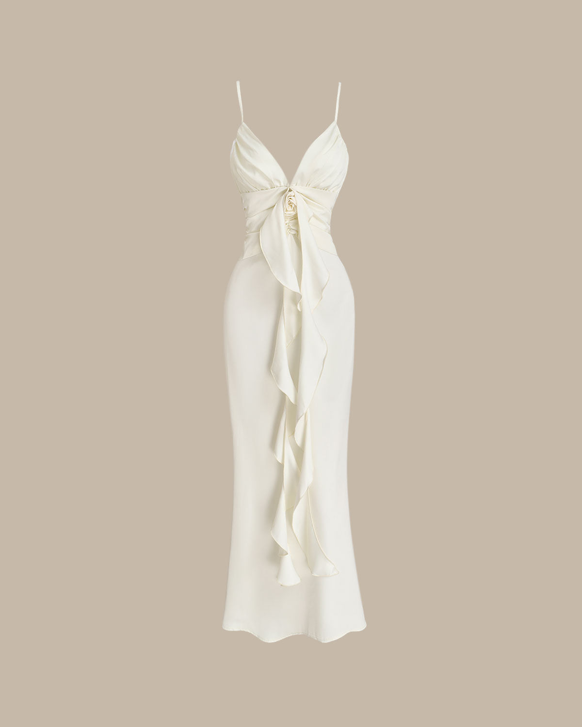 Bodycon Tassel Slip Maxi Dress