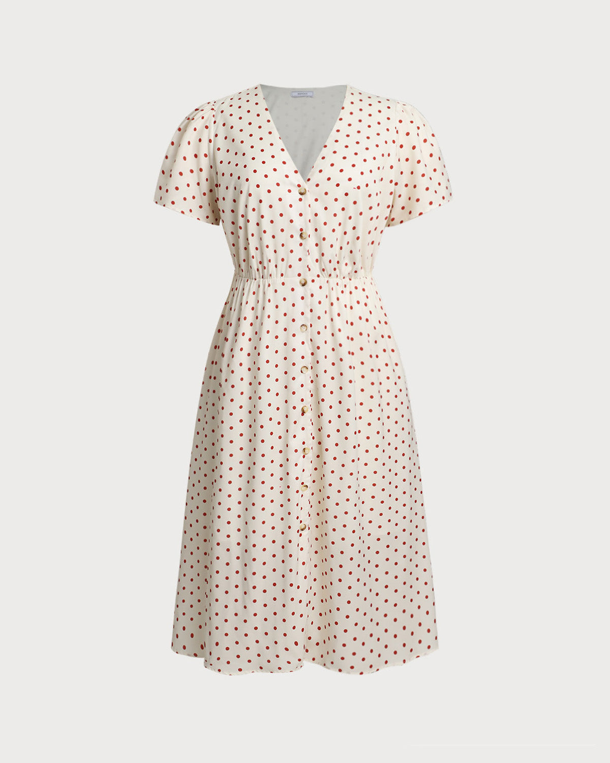 Polka Dot Plus Size Midi Dress