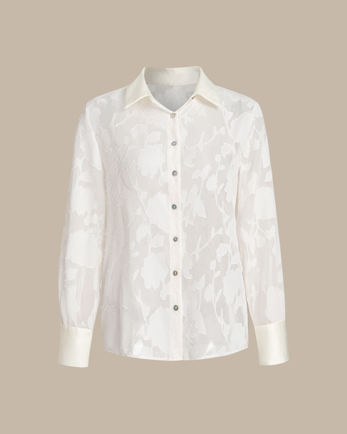 Floral Textured Button Shirt